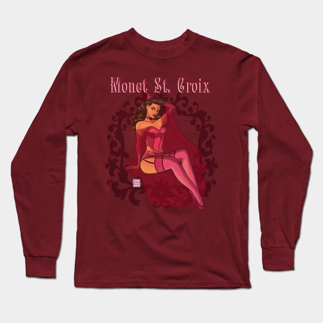 Monet Bombshell Long Sleeve T-Shirt by sergetowers80